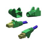 FDL WING MOULDED SNAGPROOF RJ45 CABLE BOOT - GREEN