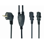 Gembird PC-186-ML6 electriciteitssnoer Zwart 2 m CEE7/4