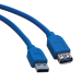 Tripp Lite U324-006 USB 3.0 SuperSpeed Extension Cable (A M/F), Blue, 6 ft. (1.83 m)