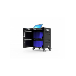 Port Designs 901958 portable device management cart/cabinet Portable device management cabinet Black