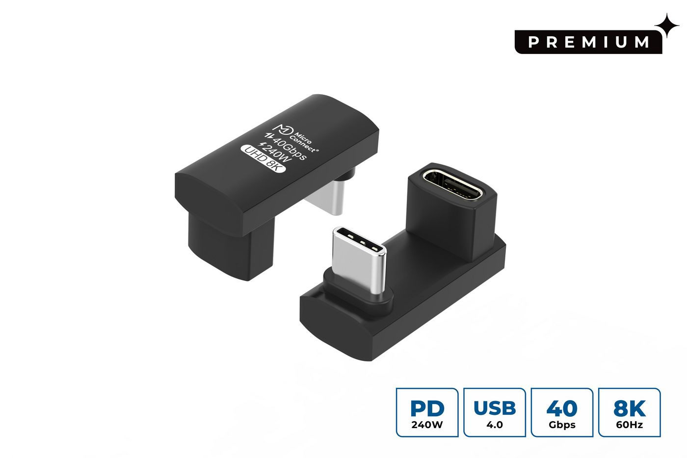 Microconnect Mc-Usb4ag-L Usb Cable Usb4 Gen 3X2 0 M Usb C Aluminium