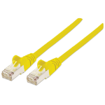 Intellinet Network Patch Cable, Cat6A, 2m, Yellow, Copper, S/FTP, LSOH / LSZH, PVC, RJ45, Gold Plated Contacts, Snagless, Booted, Lifetime Warranty, Polybag