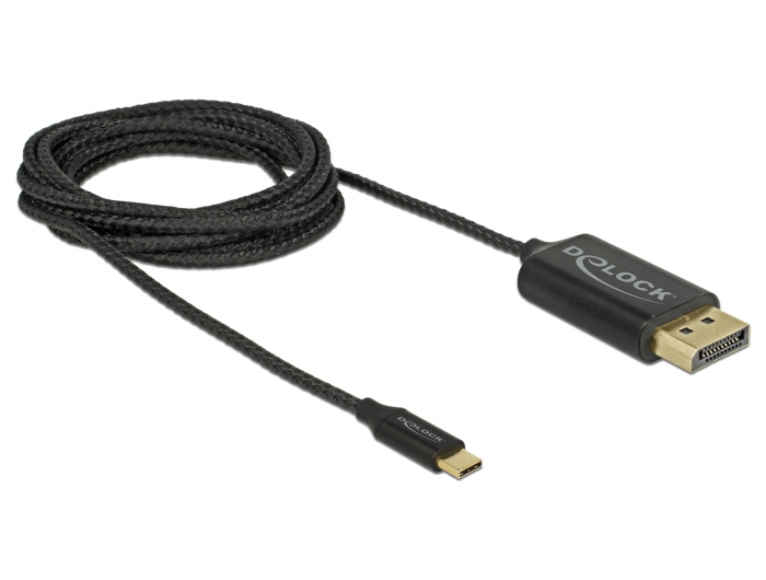 83710 DELOCK 83710 - 2 m - USB Type-C - DisplayPort - Male - Male - Straight