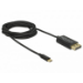 DeLOCK 83710 video cable adapter 2 m USB Type-C DisplayPort Black