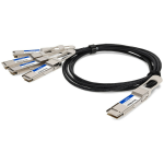 AddOn Networks CAB-D-4Q-200G2-5M-AO InfiniBand/fibre optic cable 98.4" (2.5 m) QSFP-DD 4x QSFP28 Black, Metallic