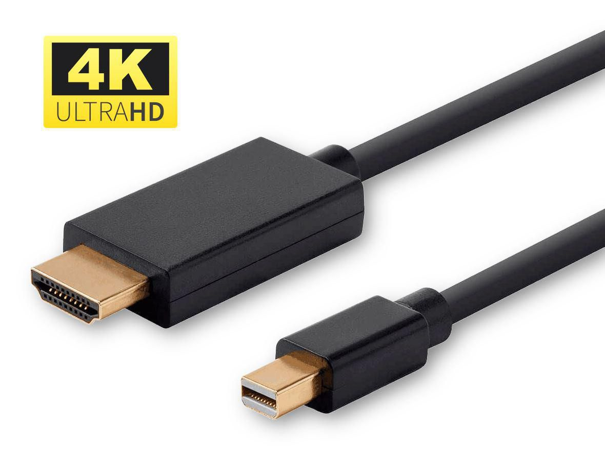 Microconnect MDPHDMI3B-4K video cable adapter 3 m Mini DisplayPort HDM