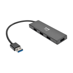 Tripp Lite U360-004-SLIM interface hub USB 3.2 Gen 1 (3.1 Gen 1) Type-A 5000 Mbit/s Black