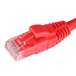 Cablenet 2m Cat5e RJ45 Red U/UTP LSOH 24AWG Snagless Booted Patch Lead