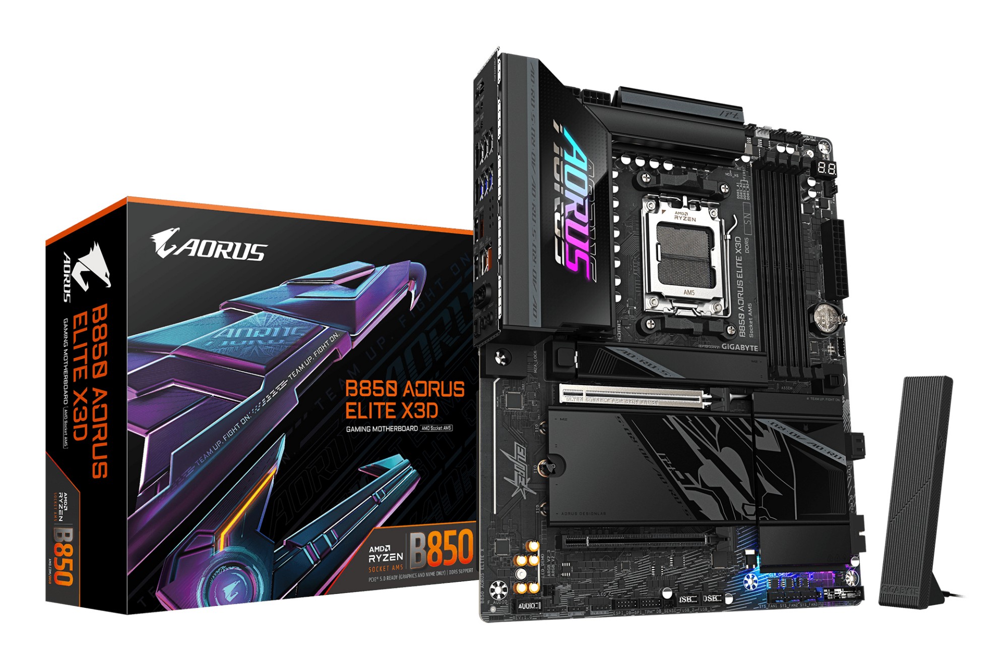 EU Product - B850 Aorus Elite X3D AM5 - Motherboard - AMD Sockel AM5 (Ryzen Zen4) thumbnail