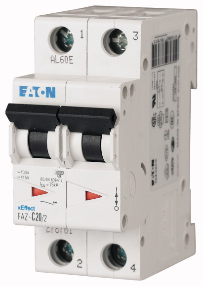 Eaton FAZ-C16/2 circuit breaker Miniature circuit breaker Type C