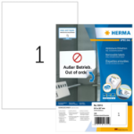 HERMA Removable labels A4 210x297 mm white Movables/removable paper matt 100 pcs