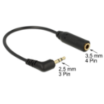 DeLOCK 0.17m 2.5mm/3.5mm audio cable Black