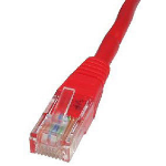 Cables Direct 1.5m CAT5e UTP networking cable Red