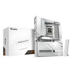 GIGABYTE B850 AORUS STEALTH ICE Motherboard - AMD Ryzen 9000 Series CPUs, 14+2+2 Phases Digital VRM, up to 8200MHz DDR5 (OC), 2xPCIe 5.0 + 2xPCIe 4.0 M.2, WIFI 7, 5 GbE LAN, USB 3.2 Gen 2