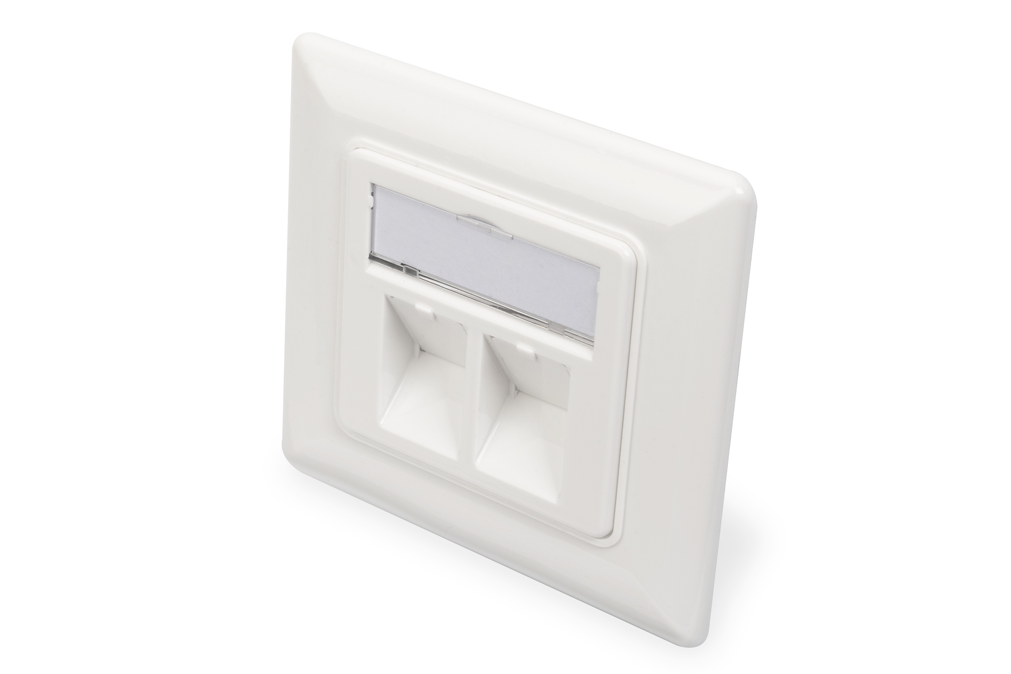 Image of Digitus Wallplate for Keystone Modules, German type, middle plate...