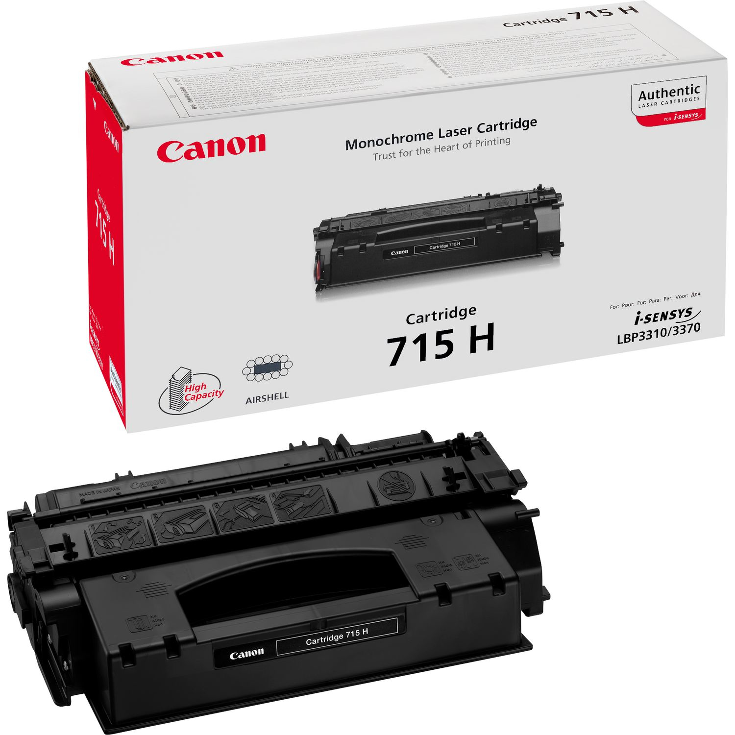 Canon 1976B002/715H Toner cartridge. 7K pages/5% for Canon LBP-3310