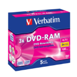 Verbatim DVD-RAM 3x 4.7 GB 5 pc(s)