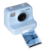 Praktica Snap & Stick Instant Print Kids Camera - Blue