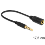 DeLOCK 62498 audio kabel 0,175 m 3.5mm Zwart