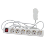 REV 0012626115 power extension 5 m 6 AC outlet(s) Indoor White