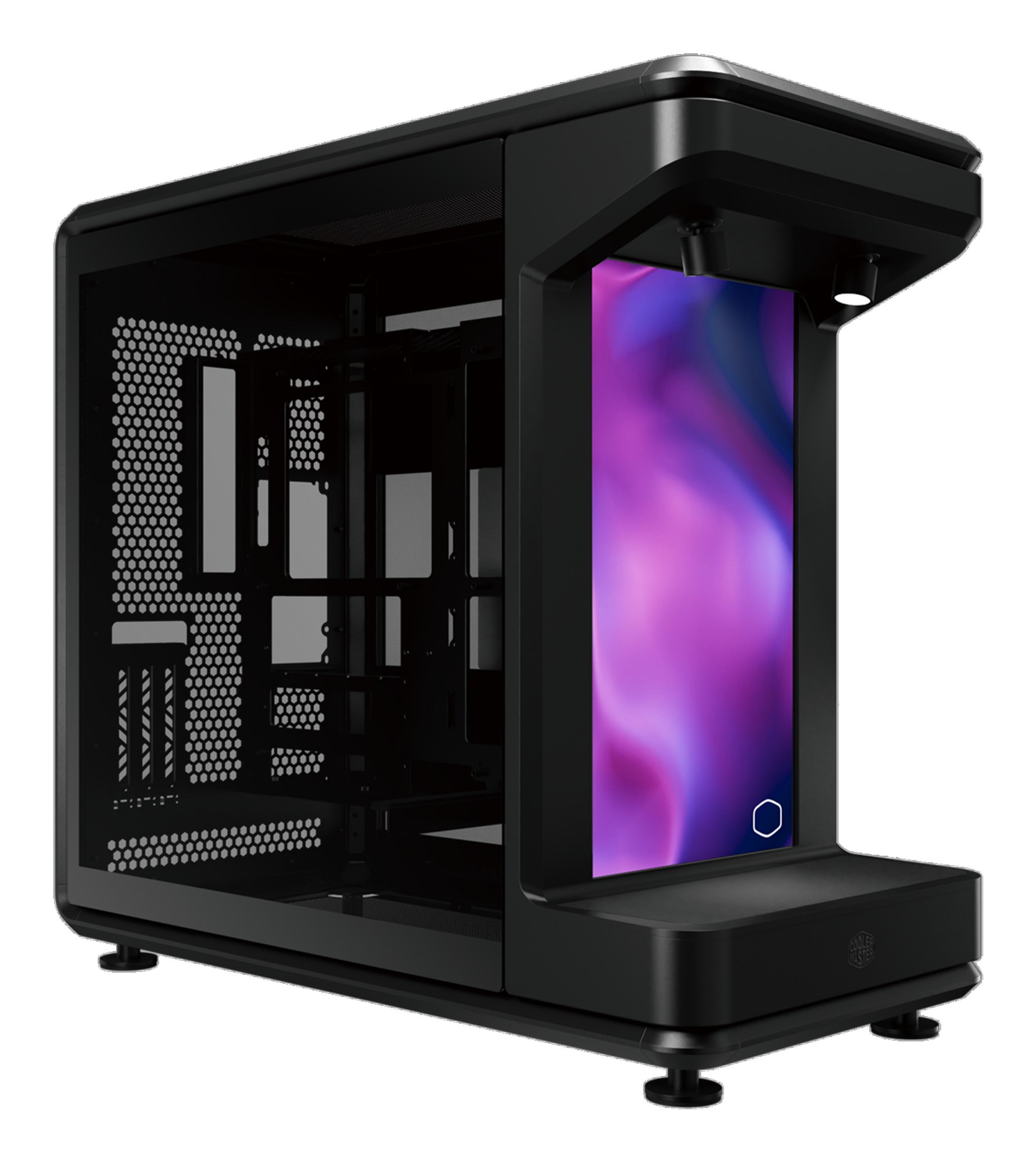 Cooler Master MasterFrame 360 STAGE LCD Full Tower Black, Transparent