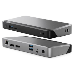 ALOGIC DUPRMX2-WW notebook dock/port replicator Wired USB 3.2 Gen 1 (3.1 Gen 1) Type-C Gray, Black