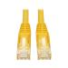 Tripp Lite N201-007-YW Cat6 Gigabit Snagless Molded (UTP) Ethernet Cable (RJ45 M/M), PoE, Yellow, 7 ft. (2.13 m)