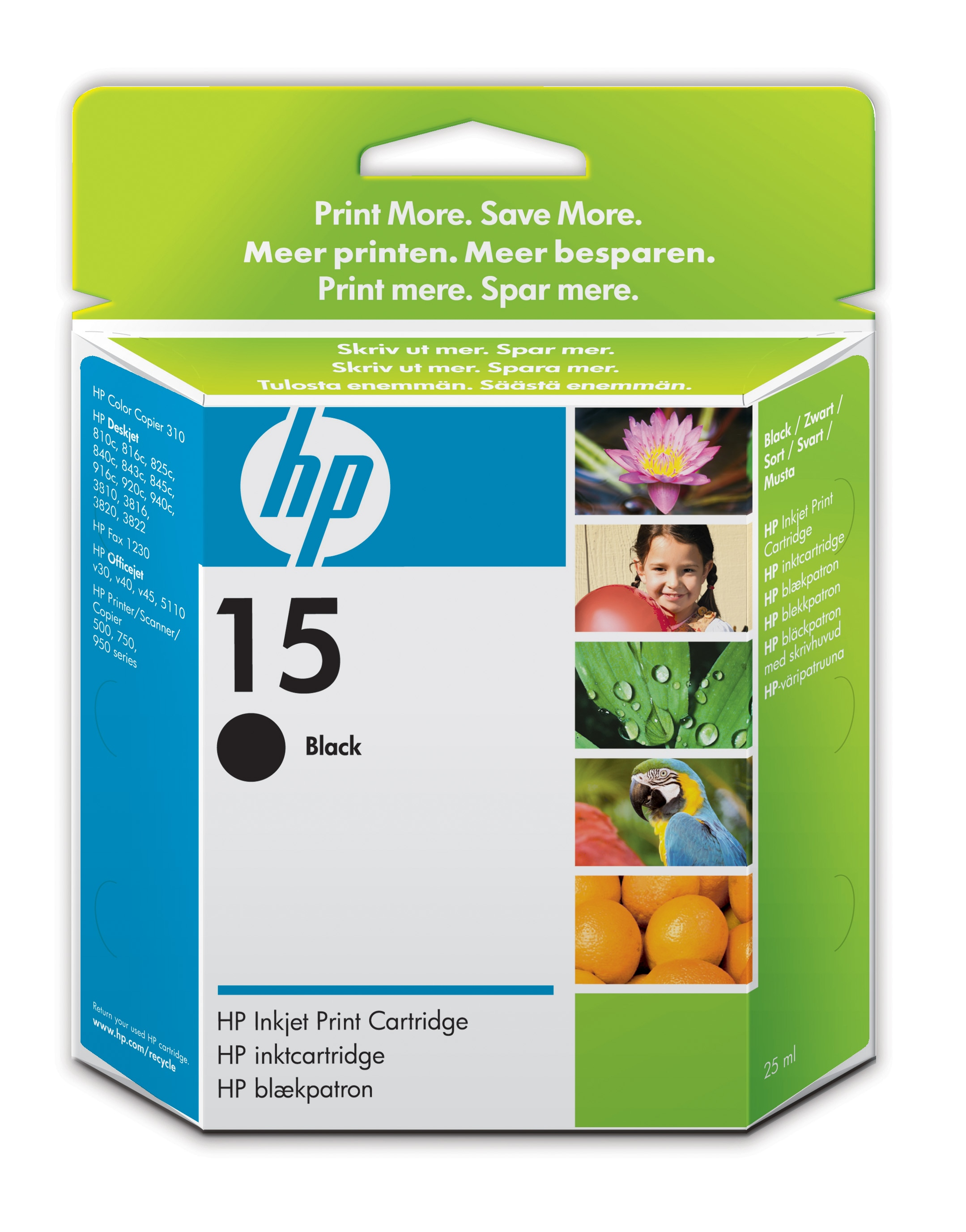 Image of HP C6615DE/15 Printhead cartridge black, 500 pages ISO/IEC 24711...