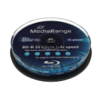 MediaRange MR499 Lees/schrijf blu-ray disc BD-R 25 GB 10 stuk(s)