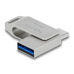 DeLOCK 54008 USB flash drive 256 GB USB Type-A / USB Type-C 3.2 Gen 1 (3.1 Gen 1) Grey