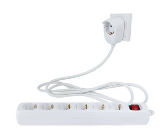 Image of REV 0012692114 power extension 2 m 7 AC outlet(s) Indoor White