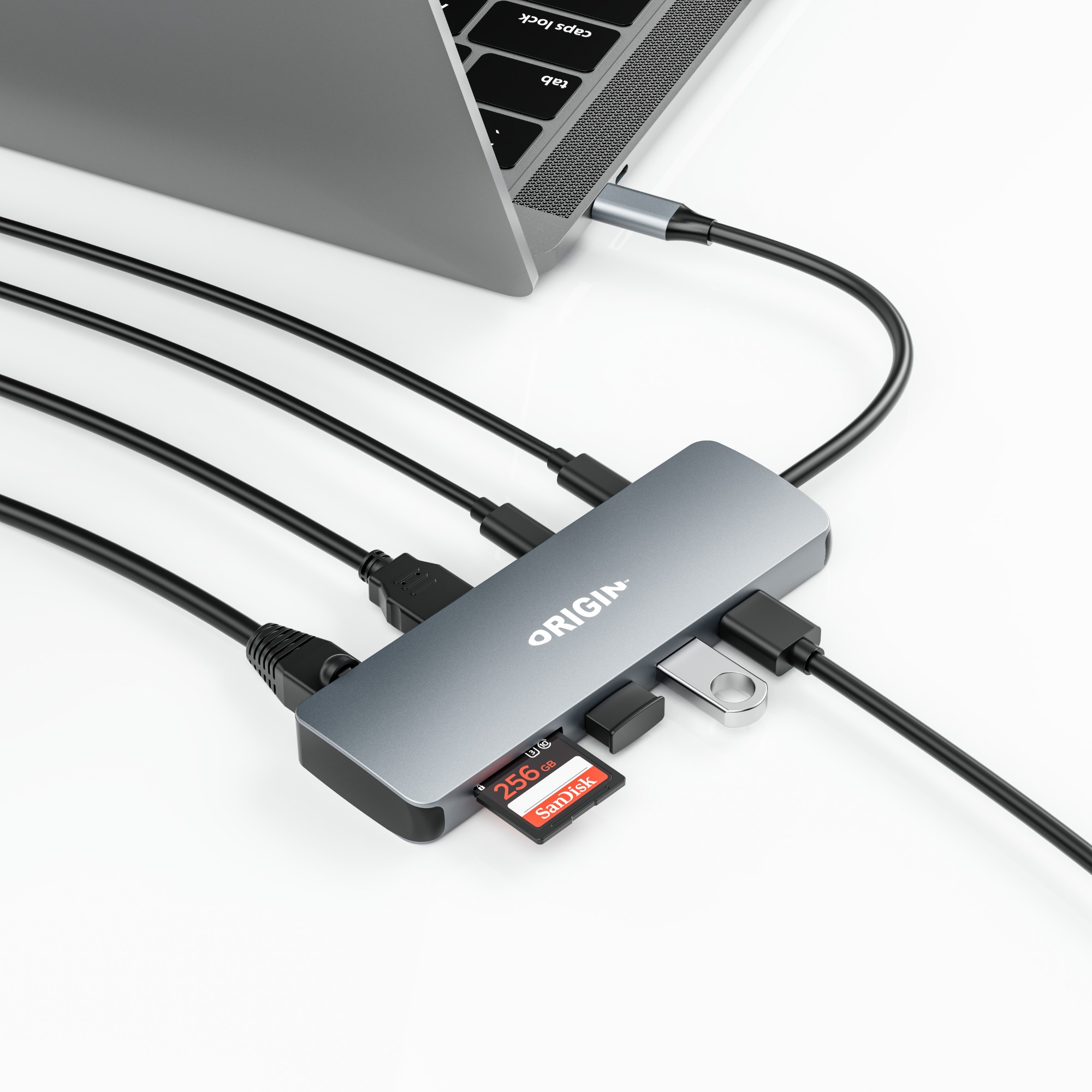Origin Storage Travel Dock USB-C 4K 9in1 with PD 100W 4K@60Hz