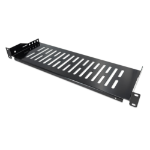Intellinet 19" cantilever plank, 1U, 2-punts frontmontage, diepte 150 mm, max. 25 kg, zwart, 3 jaar garantie
