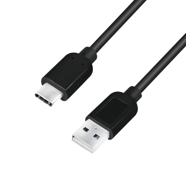 LogiLink CUB1301 USB cable 1 m USB 2.0 USB A USB C Black