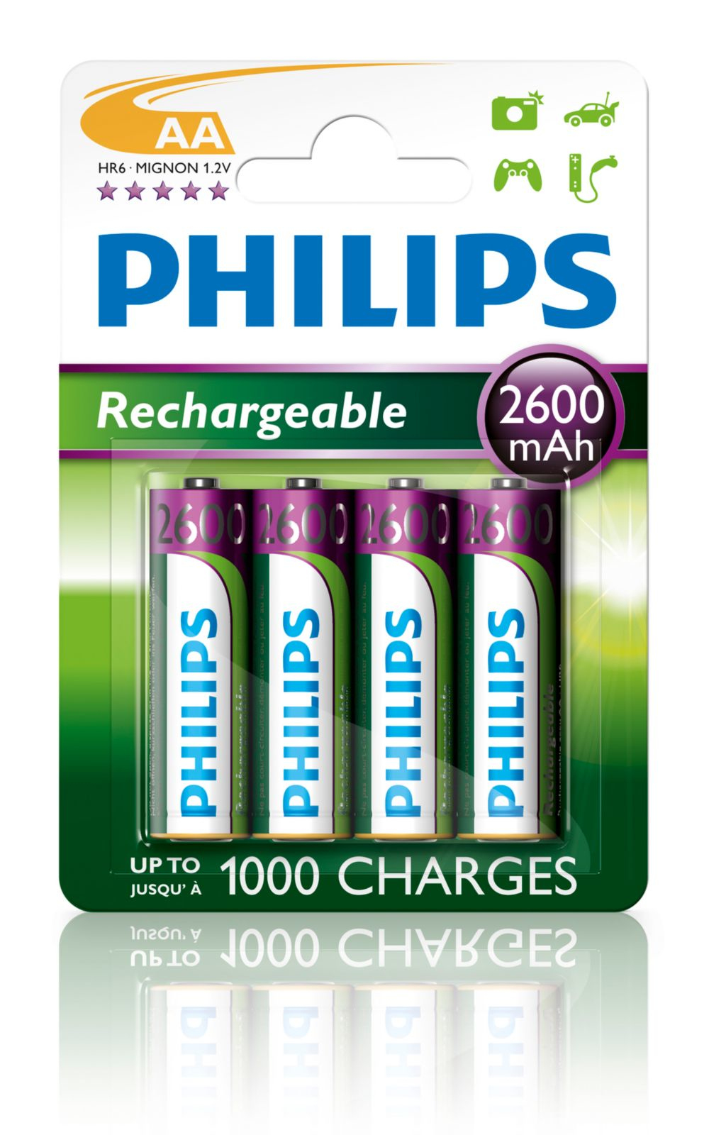 Philips Rechargeables Battery R6B4B260/10