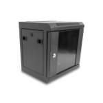 DeLOCK 10″ Network Cabinet with glass door 6U black