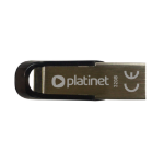 Platinet USB Flash Drive/Pen Drive 32GB, Micro UDP, USB 2.0, Waterproof, Metal, Silver/Black, USB version (most popular type), Blister
