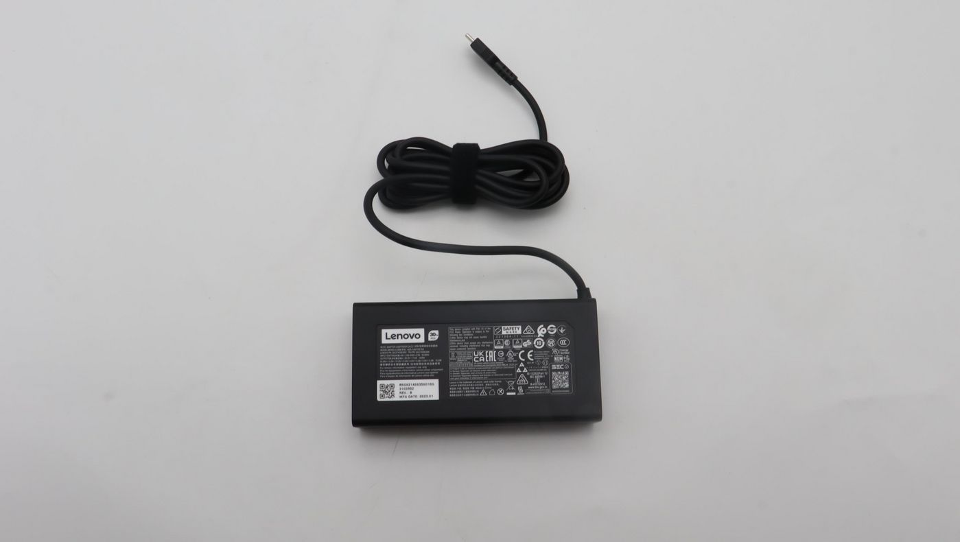 Lenovo 140W USB-C laptop charger with UK Plug