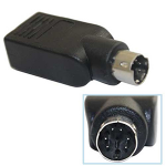 4XEM 4XUSBFPS2M cable gender changer PS2 USB Black