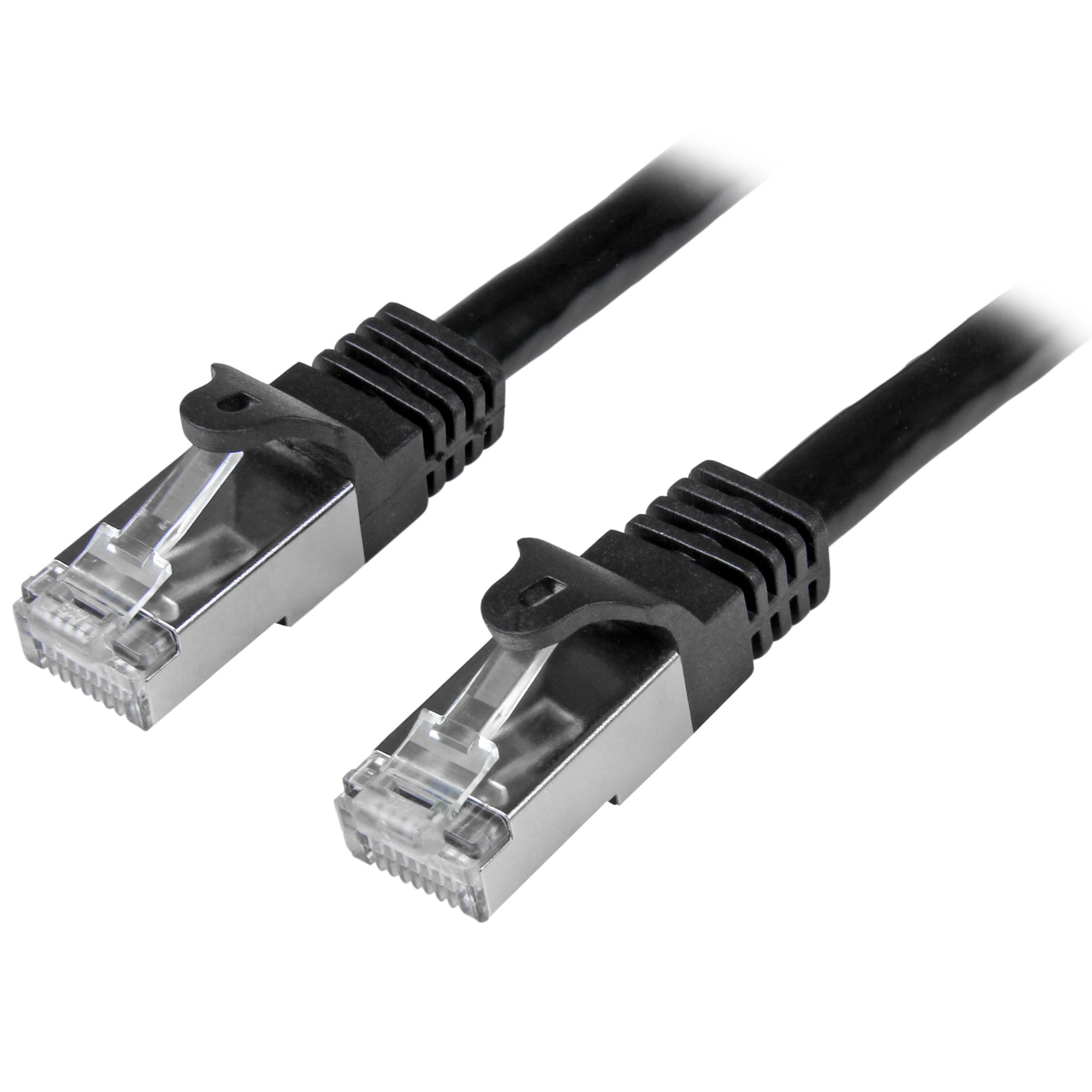 Image of StarTech.com Cat6 Patch Cable - Shielded (SFTP) - 0.5 m, Black