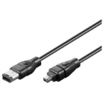 Microconnect FIR642 FireWire cable 2 m 6-p 4-p Black
