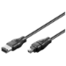 Microconnect FIR642 cable firewire 2 m 6-p 4-p Negro