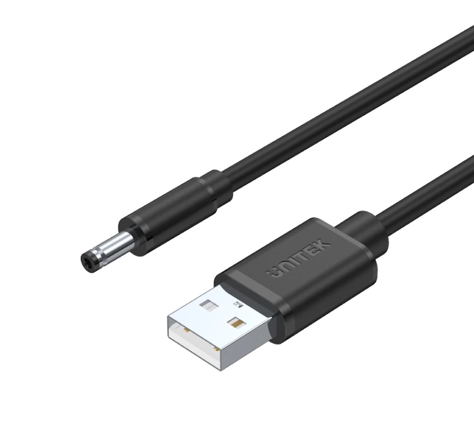 UNITEK Y-C495BK USB to DC 3.5x1.35mm Power 1m