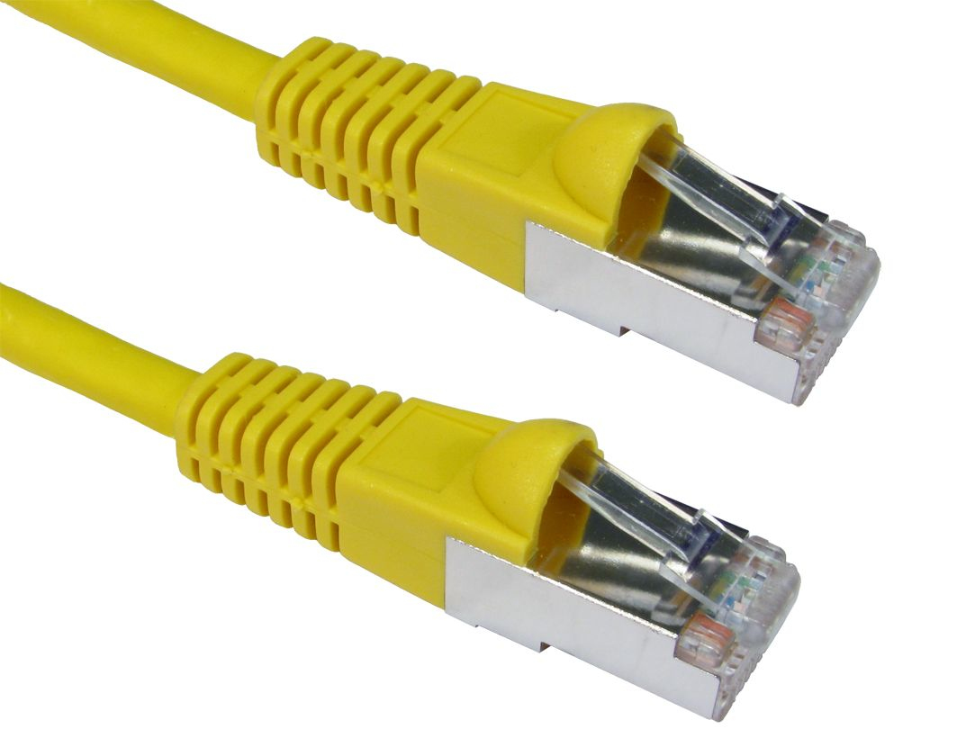Cables Direct 1.5m Cat6A networking cable Yellow SF/UTP (S-FTP)