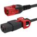 FDL 2M IEC C14 PLUG TO C13 SOCKET DUAL LOCKING EXTENSION
