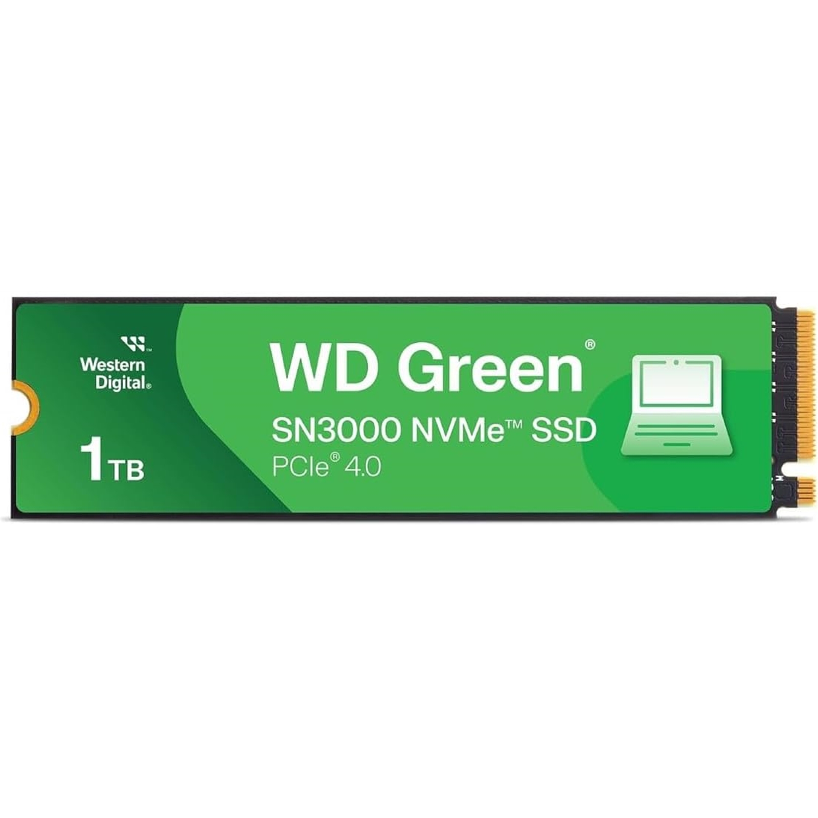 Western Digital Green SN3000(WDS100T4G0E-00CPSO) 1TB NVMe SSD, M.2 Interface, PCIe Gen4, 2280, Read 5000MB/s, Write 4200MB/s, 3 Year Limited Warranty