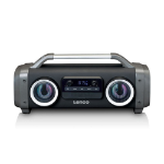 Lenco SPR-100 Stereo portable speaker Grey