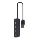 Gembird UHB-U2P4-06 interface hub USB 2.0 Type-A 480 Mbit/s Zwart