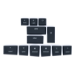 Kinesis mWave MAC Black PC Keycaps for KB150P-TAC. Note: Basic reprogramming with Kinesis Clique will be required to modify the underlying key actions for MAC.