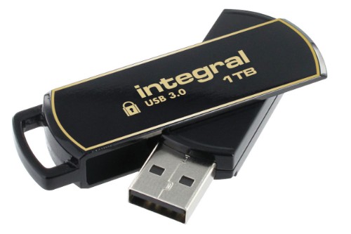 Integral 1TB Secure 360 Encrypted USB 3.0 USB flash drive 1024 GB USB Type-A 3.2 Gen 1 (3.1 Gen 1) Black, Gold